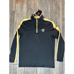 New Orleans‎ Saints Antigua Pullover Long Sleeve Athletic NFL Shirt Mens Medium